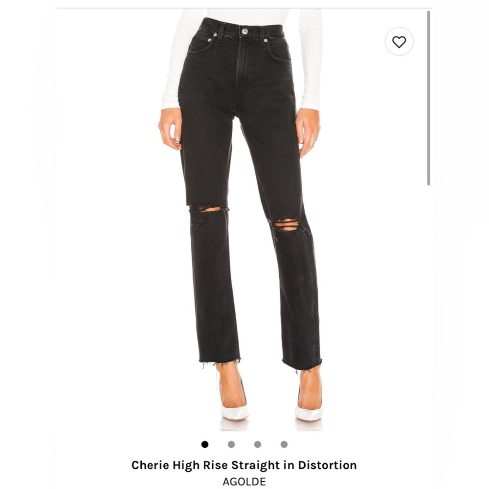 AGOLDE Cheri Black Distressed Jean - NWOT!!
